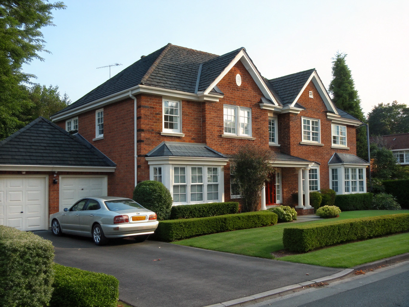 Tree-lined residential home exterior in Brookhaven, GA