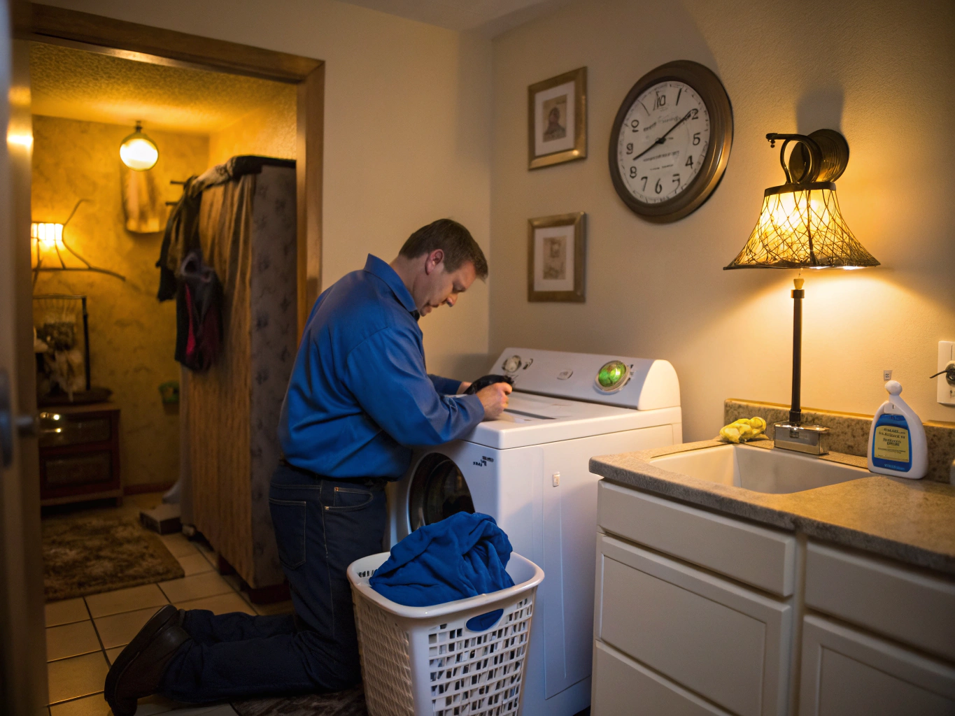 Dryer repair scene in Brookhaven, GA