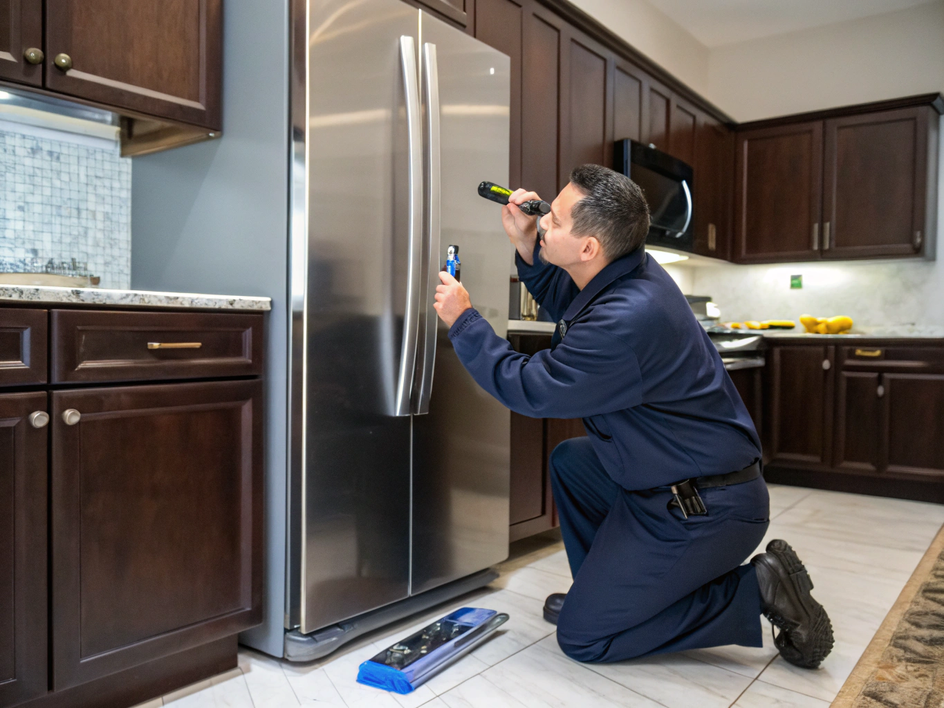 Ice maker repair scene in Brookhaven, GA